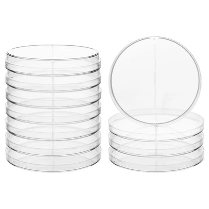 Plastic Petri Dishes, 10 Packs, 1-4 Compartments Labasics
