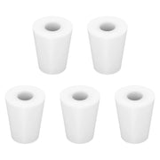 5-Pack Single-Hole Silicone Stoppers with 0.31" Hole Labasics