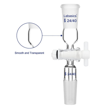 Vacuum Flow Control Adapter with PTFE Stopcock Labasics