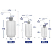 Plastic Wash Bottle Set Labasics
