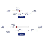Platinum Wire Electrode, 99.99% Purity, 0.5 x 37 mm Labasics