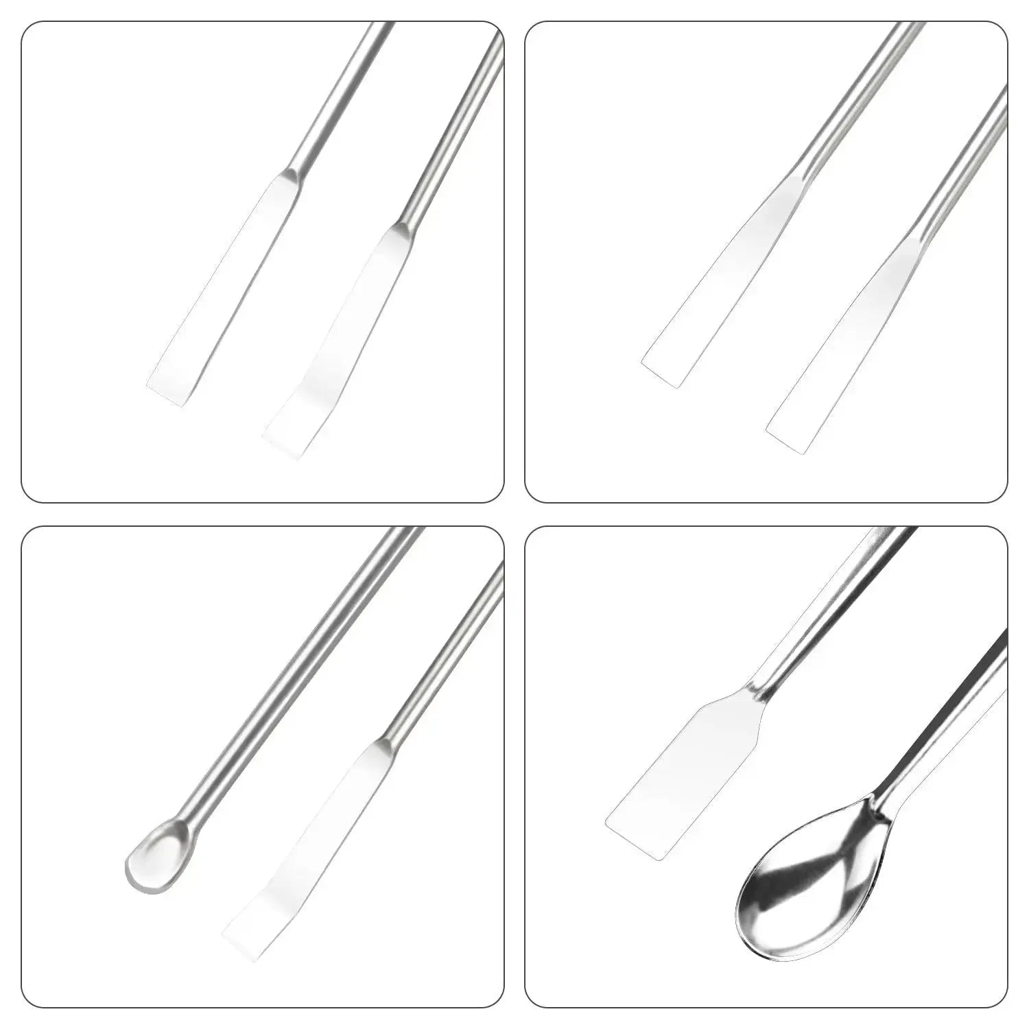 Dual-ended sampling spoon designed for precise material transfer and manipulation in lab experiments