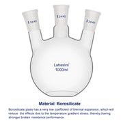 Borosilicate glass material detail, high temperature and chemical resistance