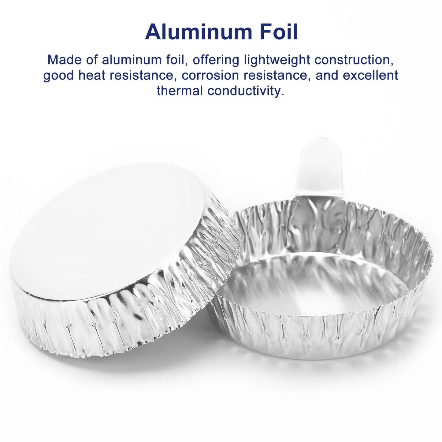 Aluminum Weighing Dishes with Handles, 100 Pack Labasics