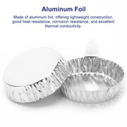 Aluminum Weighing Dishes with Handles, 100 Pack Labasics
