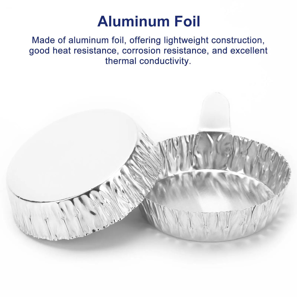 Aluminum Weighing Dishes with Handles, 100 Pack Labasics