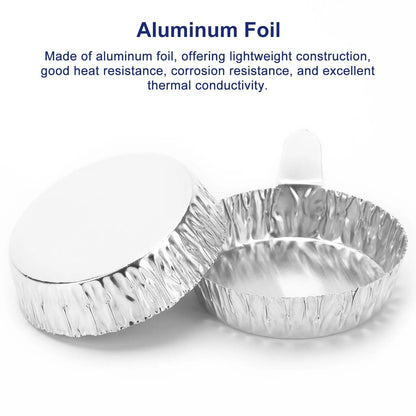 Aluminum Weighing Dishes with Handles, 100 Pack Labasics