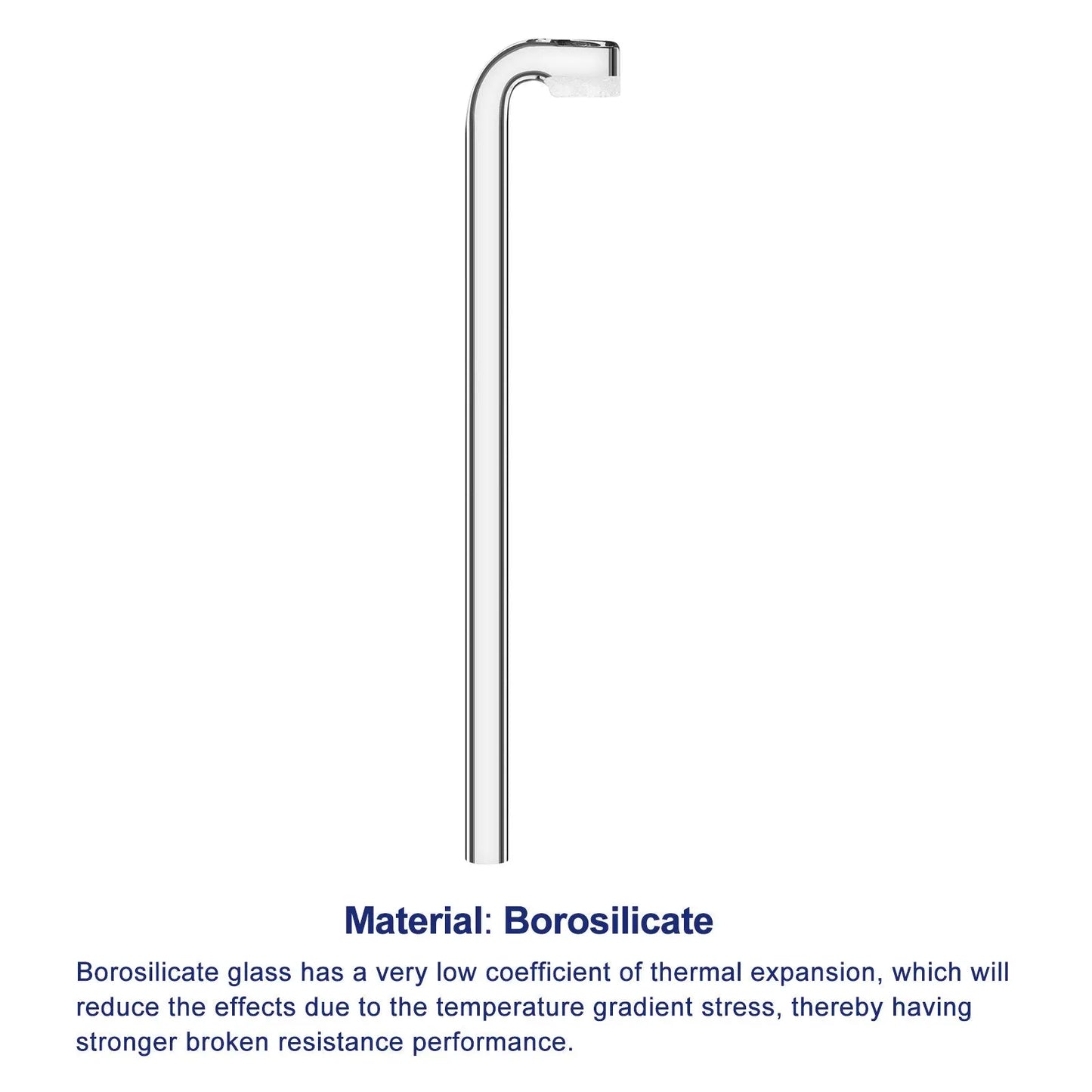 Borosilicate Glass Bent Gas Dispersion Tube with Low Thermal Expansion Properties
