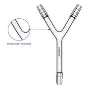 Y-Shaped 3-Way Gas Circulation Connection Adapter Labasics shop