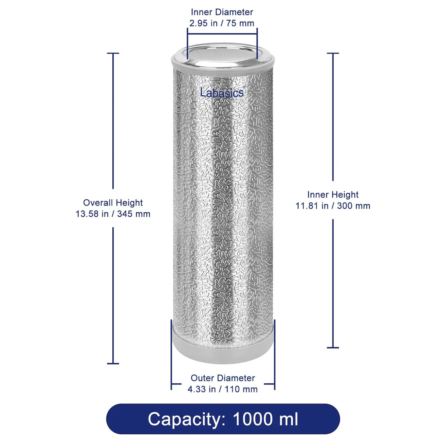 Dewar Flask, Capacity 350-1000 mL Labasics