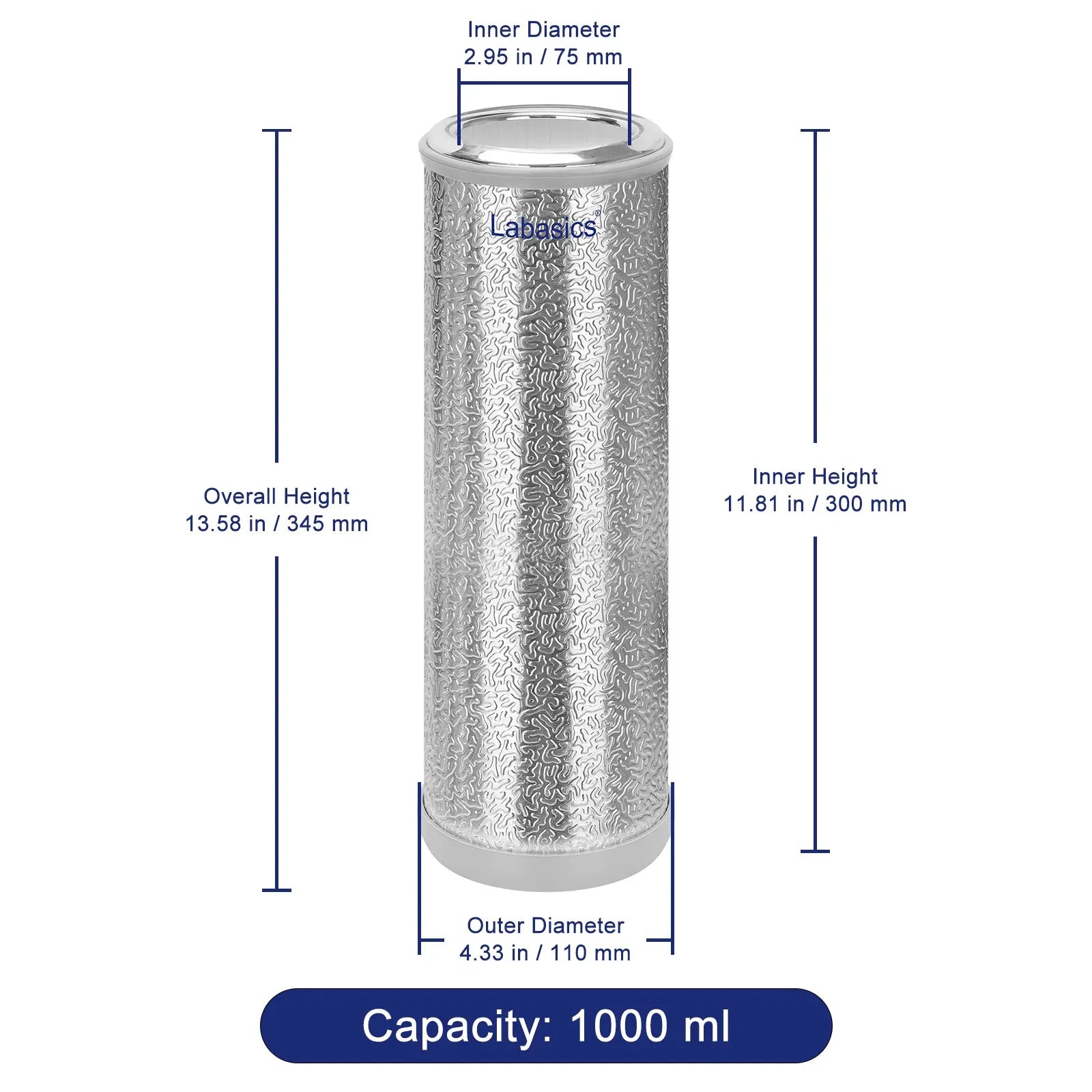 Dewar Flask, Capacity 350-1000 mL Labasics