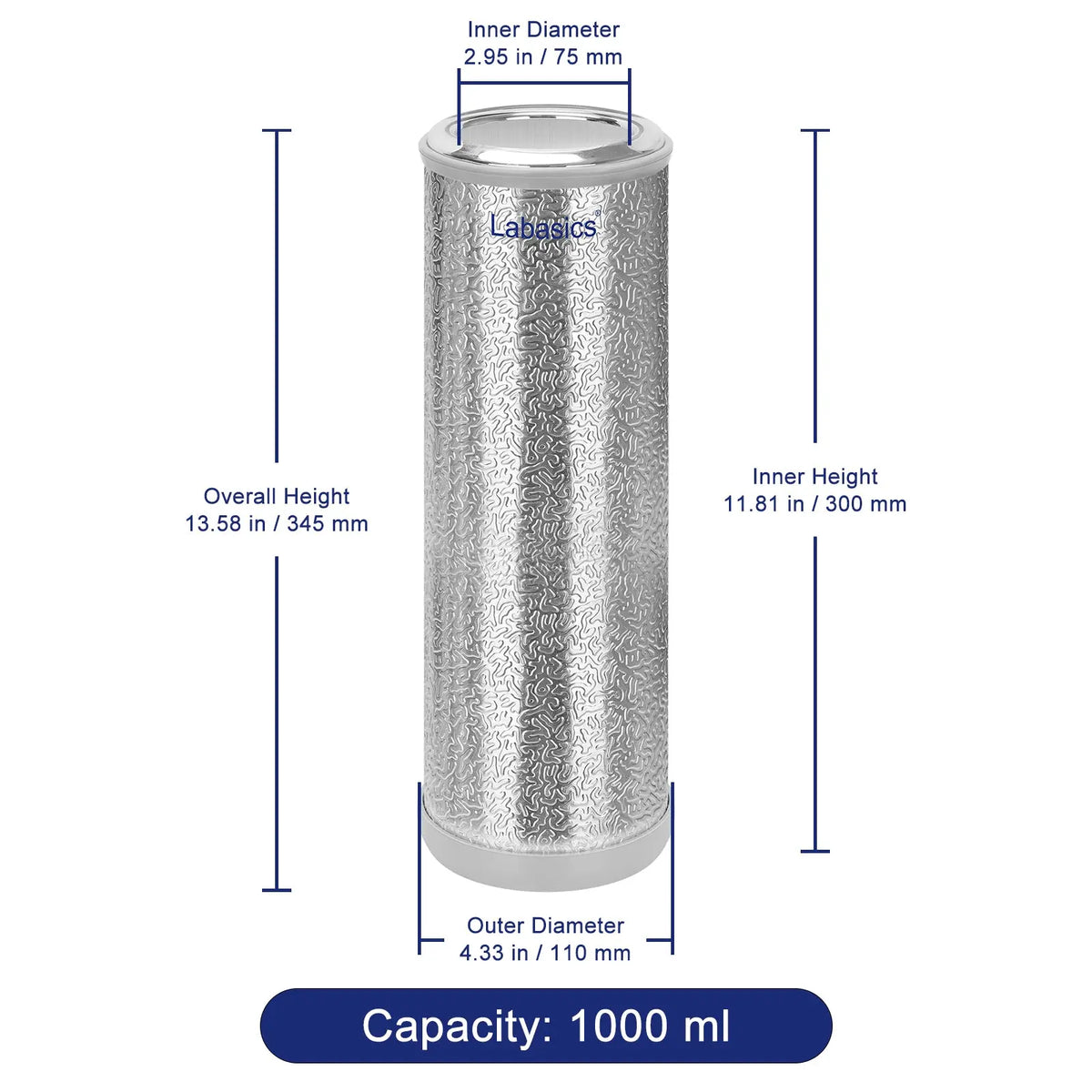 Dewar Flask, Capacity 350-1000 mL Labasics