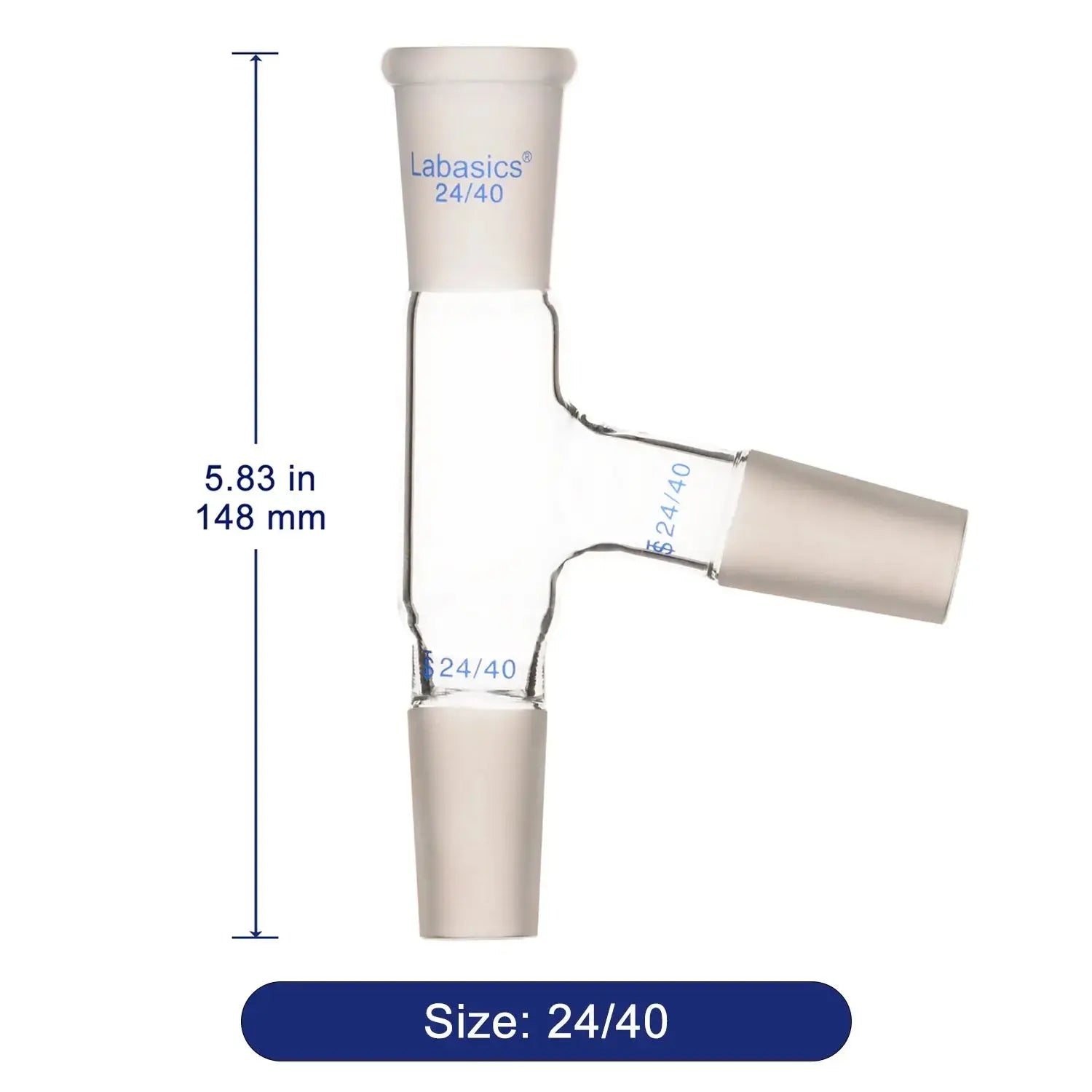 3 Way Distilling Adapter Borosilicate, Multiple Joints | Labasics ...