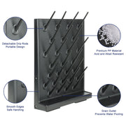 Drying Rack with 27 Detachable Pegs and Water Outlet Hose Labasics