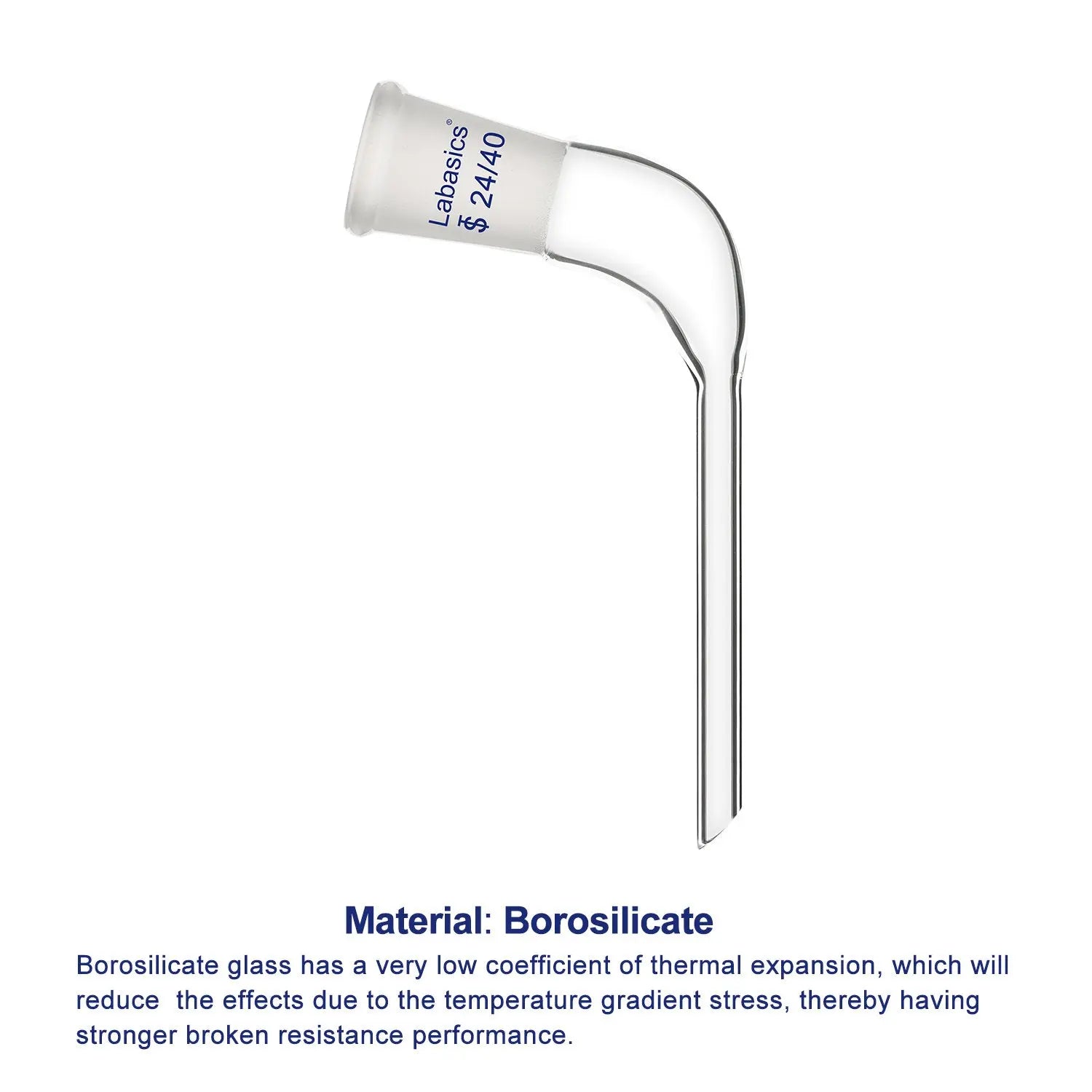 Glass 105 Degree Angle Distillation Adapter Labasics