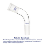 Glass Distillation Adapter,  105 Degree Bent, 1 Pack Labasics