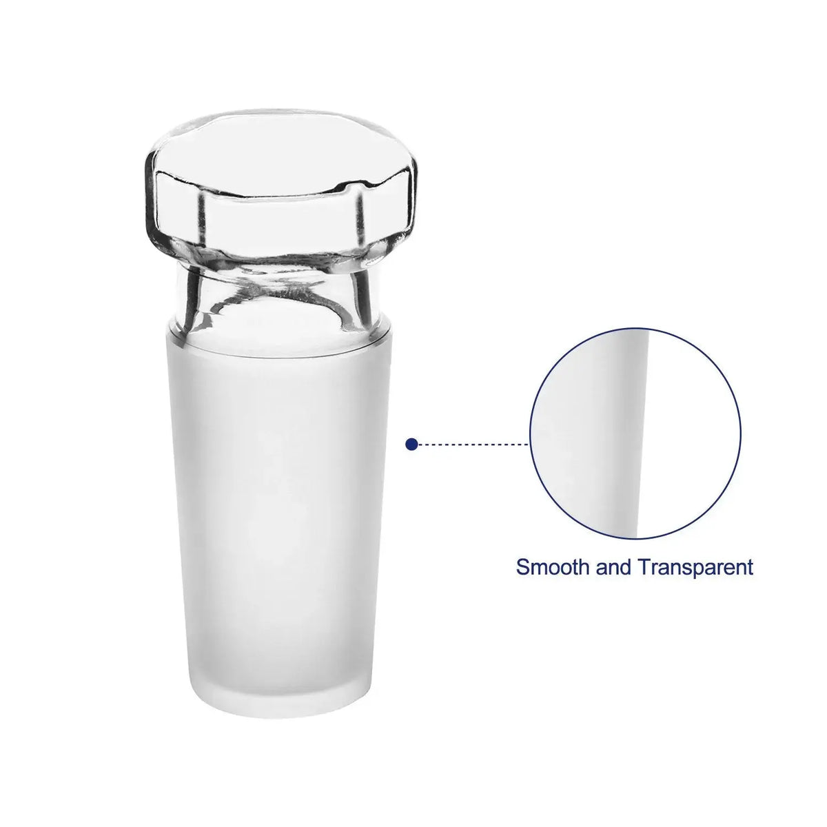 Glass Hollow Stopper, Hex Head, 1 Pack Labasics