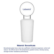 Glass Solid Stopper, Penny Head, 5 Pack Labasics