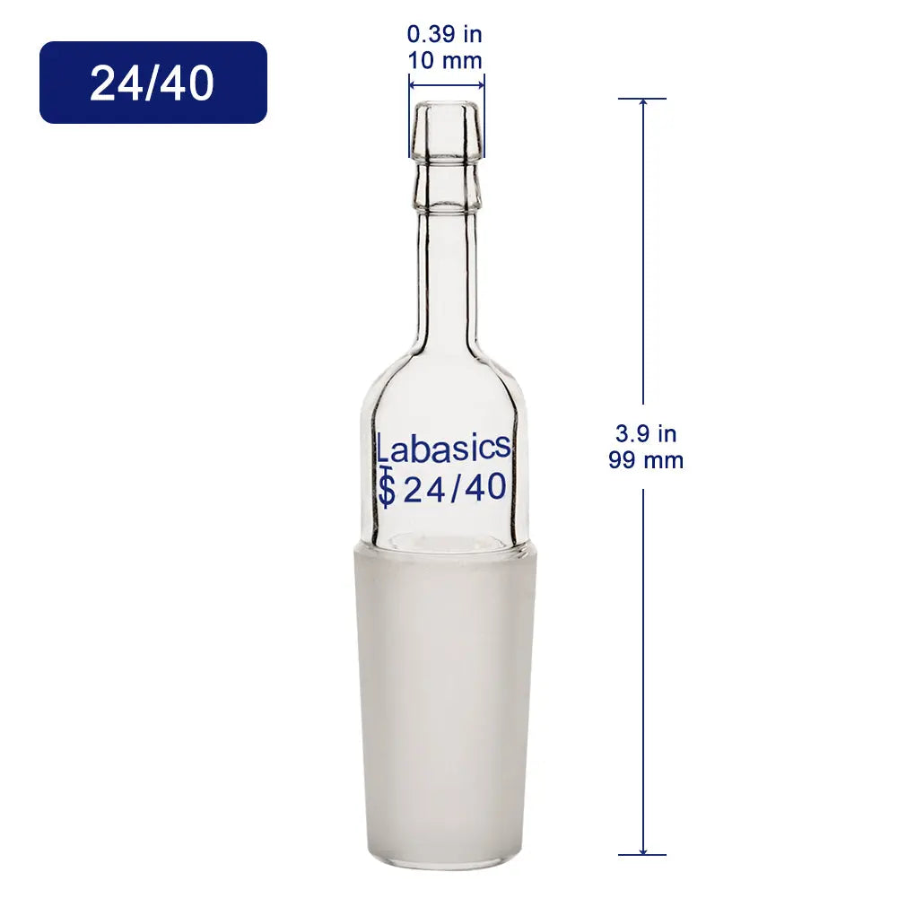 Glass Straight Inlet Adapter, 1 Pack Labasics