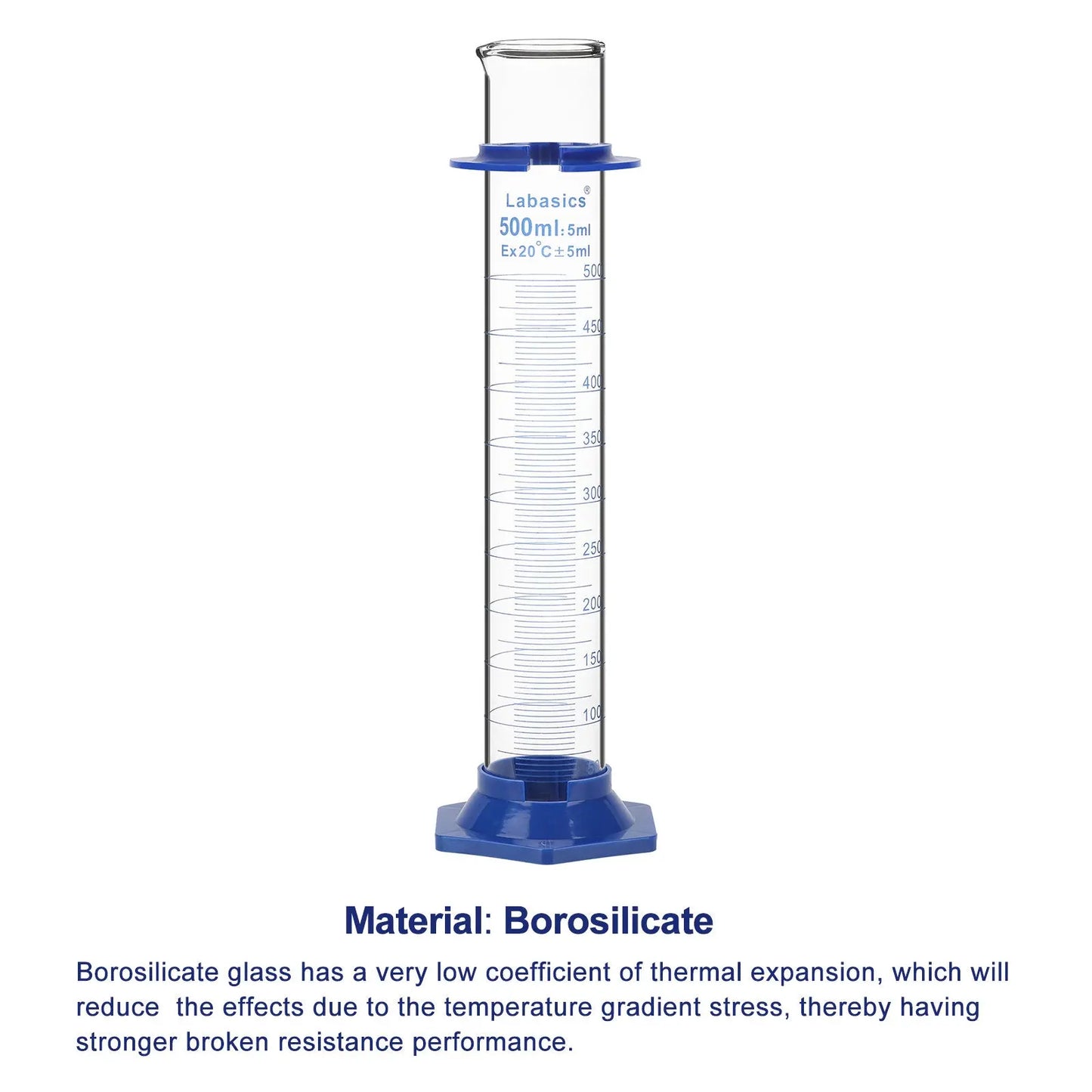 Graduated Cylinder with Bath, 50-500 ml Labasics Shop