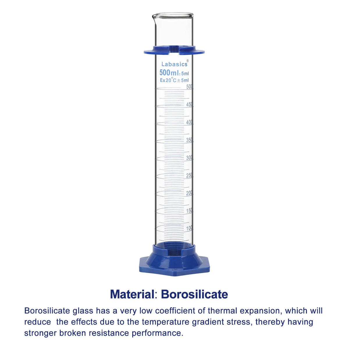 Graduated Cylinder with Bath, 50-500 ml Labasics Shop