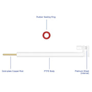 L-Shape Platinum Sheet Electrode Holder Labasics shop