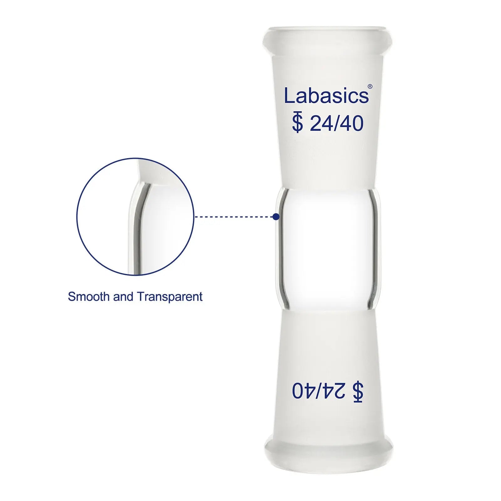Straight Connecting Adapter, 24/40 Female Joint to 24/40 Female Joint Labasics
