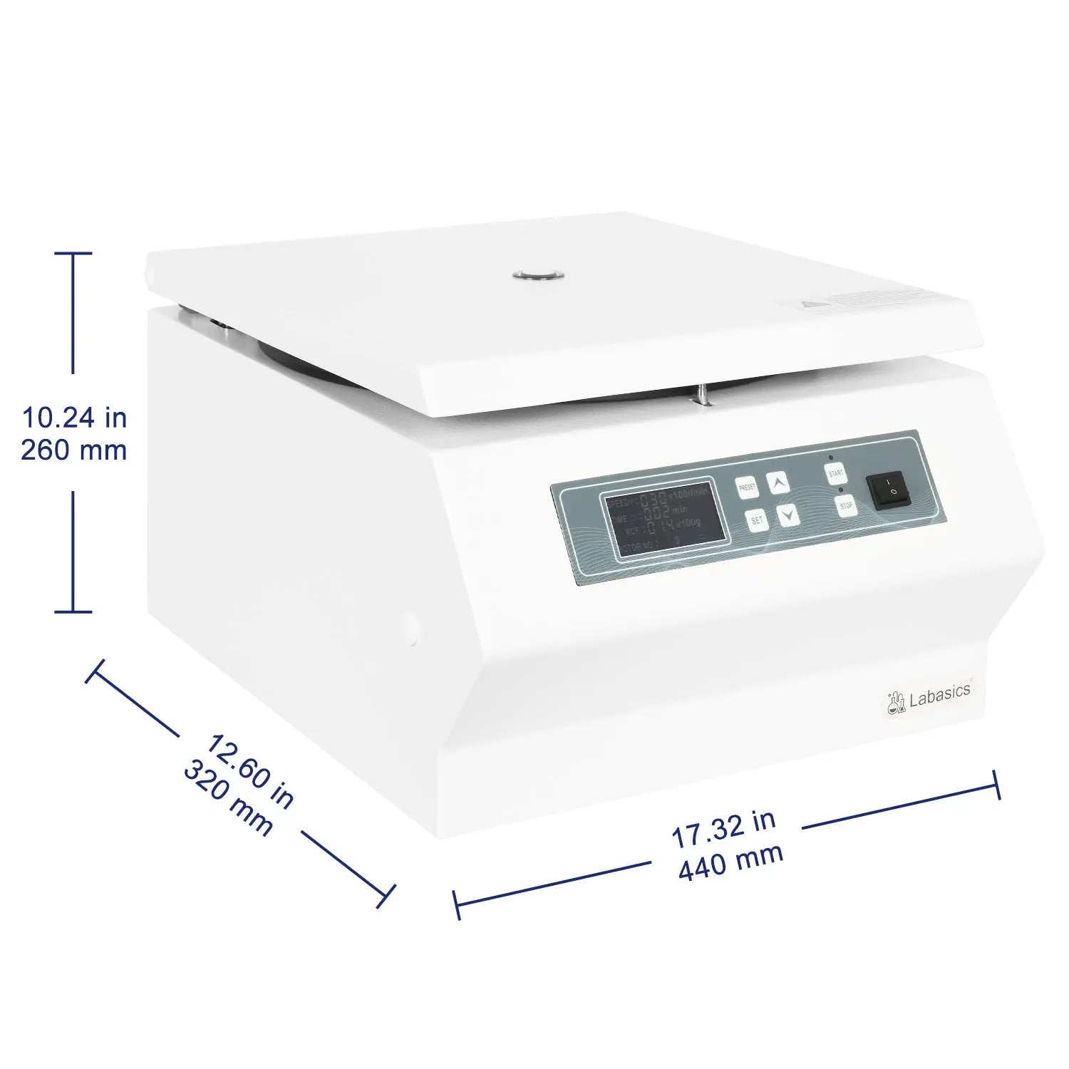 Low-Speed Digital Centrifuge, 4000 RPM Max Speed, 2600xg Max Centrifugal Force, Swing Rotor Labasics