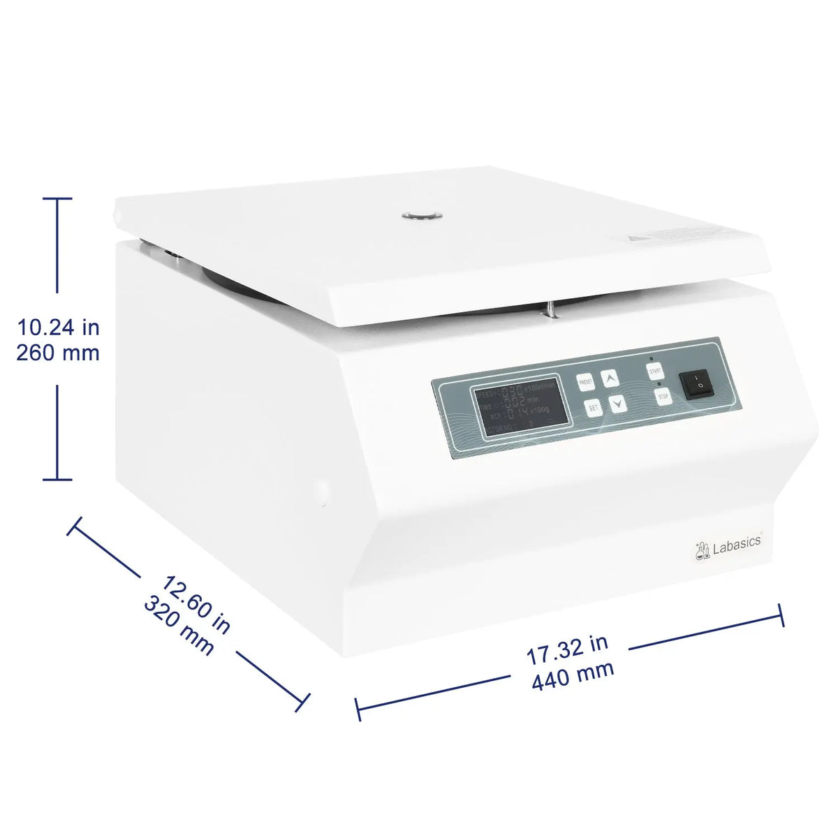 Low-Speed Digital Centrifuge, 4000 RPM Max Speed, 2600xg Max Centrifugal Force, Swing Rotor Labasics