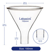 Glass Powder Funnel, 22 mm Stem Length Labasics