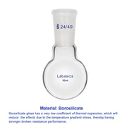 Glass Round Bottom Flask, 24/40 Standard Taper Outer Joint, 50-2000 mL Labasics