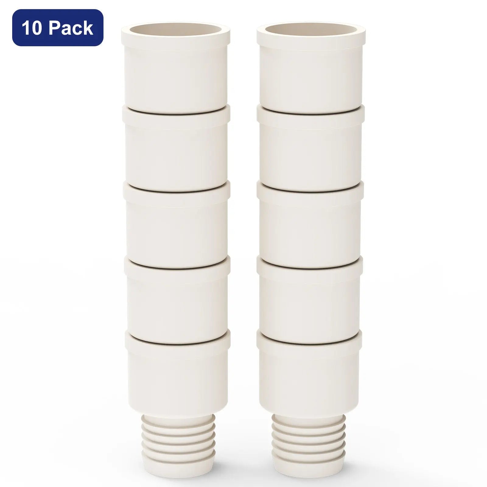 Rubber Flip-Top Stopper, Threaded Design, 10 Pack Labasics