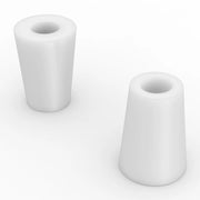 5-Pack Single-Hole Silicone Stoppers with 0.31" Hole Labasics
