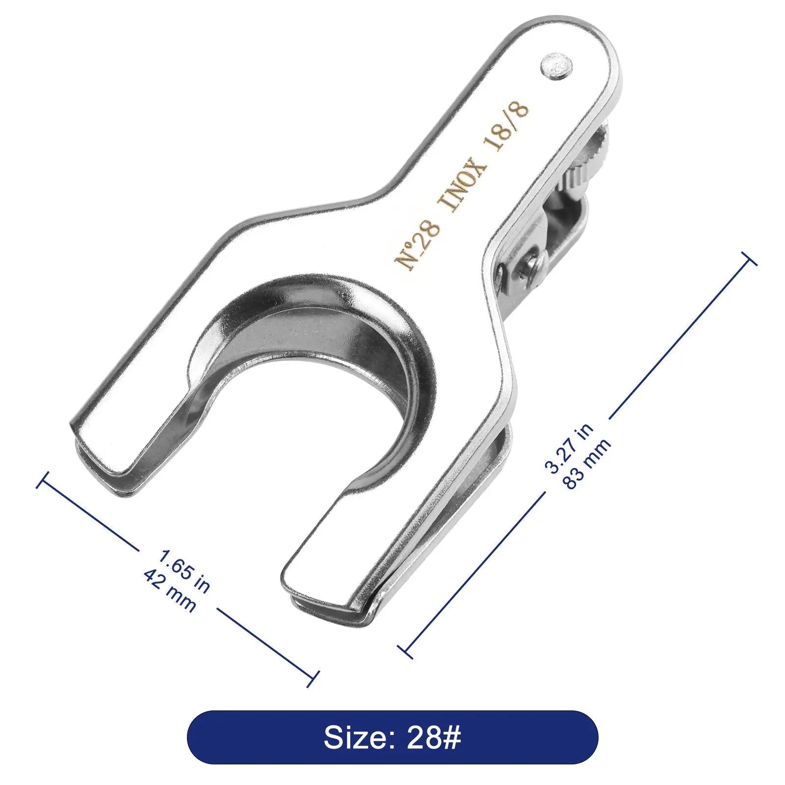 Stainless Steel Spherical Pinch Clamp, Size 12–28 Labasics