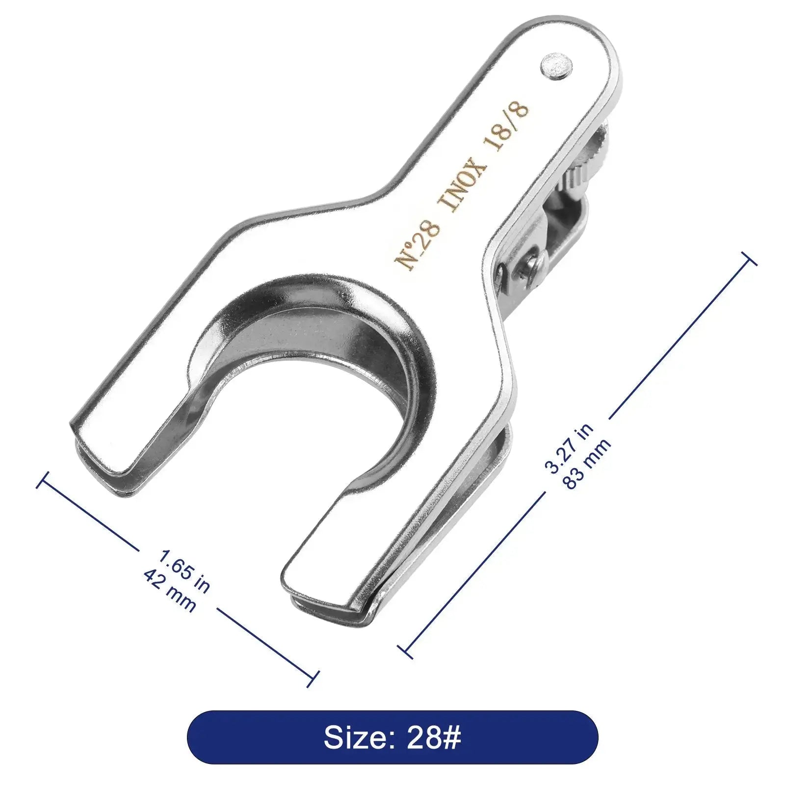 Stainless Steel Spherical Pinch Clamp, Size 12–28 Labasics