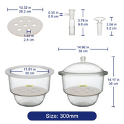 Glass Lab Vacuum Desiccator, 24/29 Joint Labasics