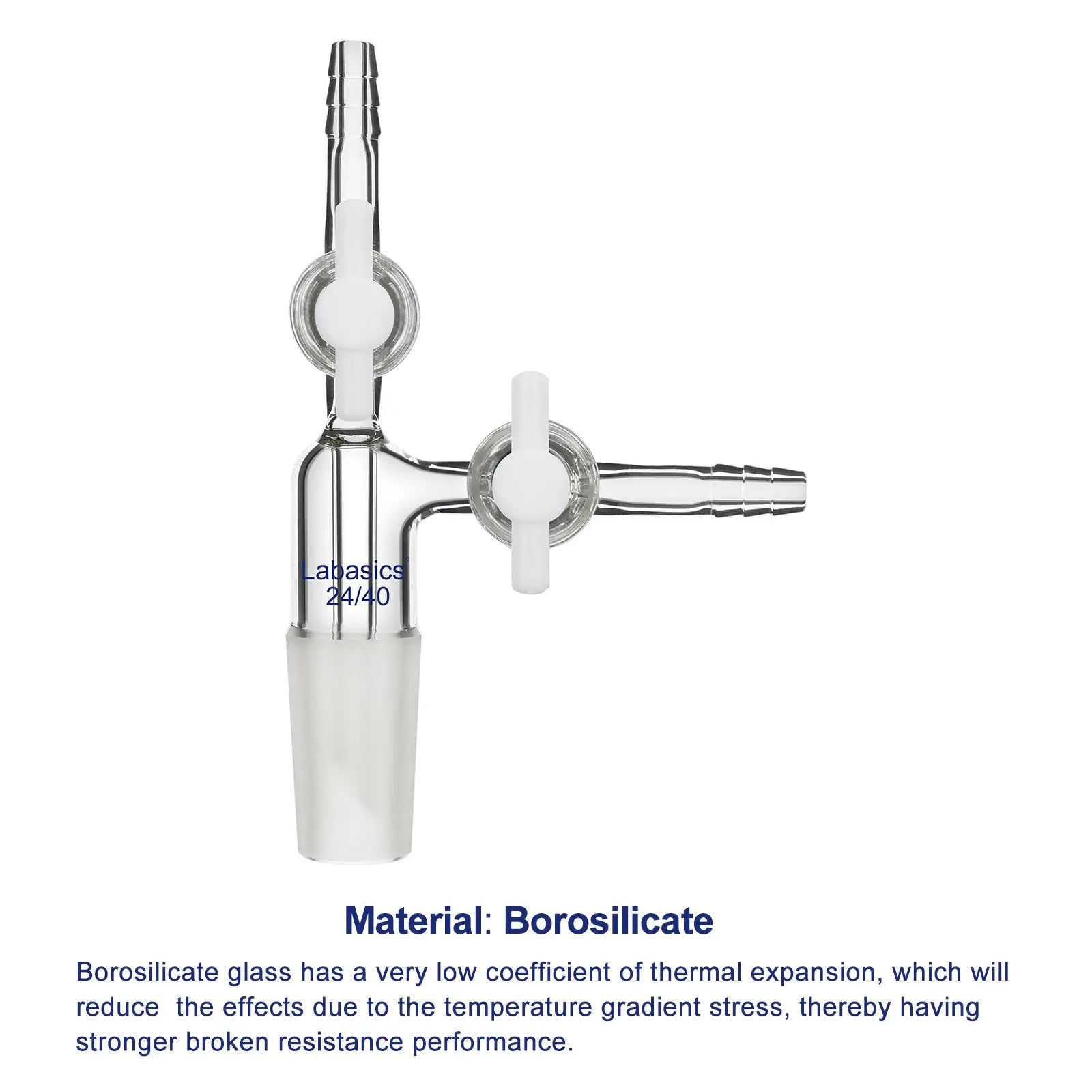 Vacuum Transfer Adapter with PTFE Valve Labasics