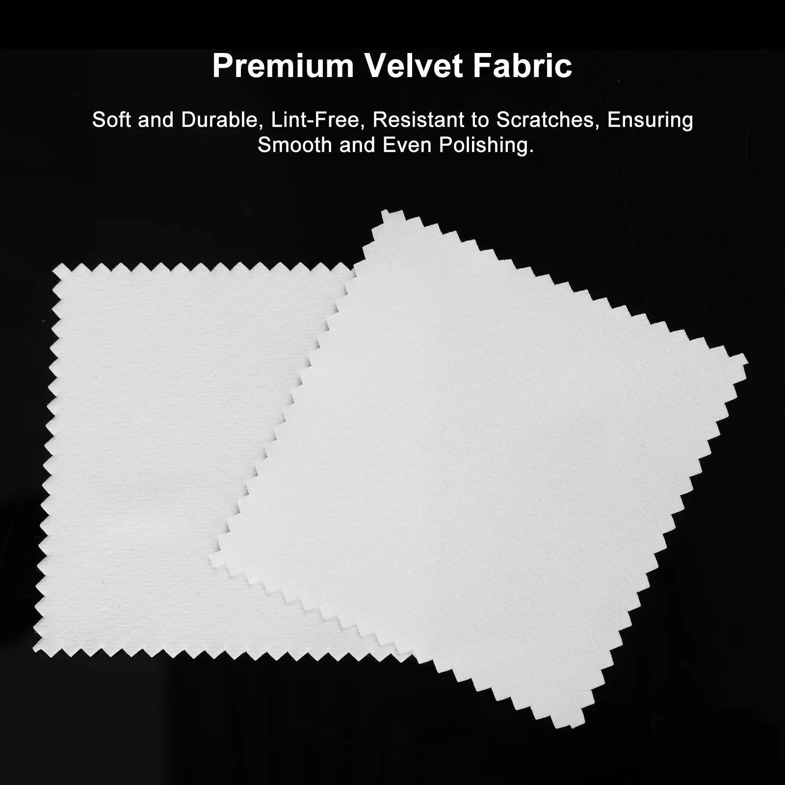 Velvet Fabric Polishing Cloth, 5 Packs Labasics shop