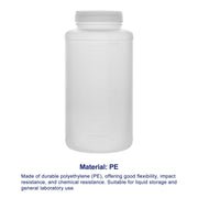 HDPE material of a wide mouth plastic reagent bottle for laboratory storage