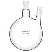 2 neck round bottom flask, 3000 mL (3 L), borosilicate glass, multi-neck reaction flask for advanced laboratory use