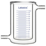 300 ml borosilicate glass jacketed beaker, suitable for controlled chemical reactions