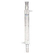 Glass Graham condenser, 300 mm jacket length, borosilicate construction, 24/40 joint, for cooling and condensation in lab distillation