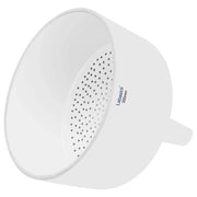 Büchner funnel, 300 mm outer diameter, porcelain glazed body, perforated plate design for heavy-duty laboratory filtration
