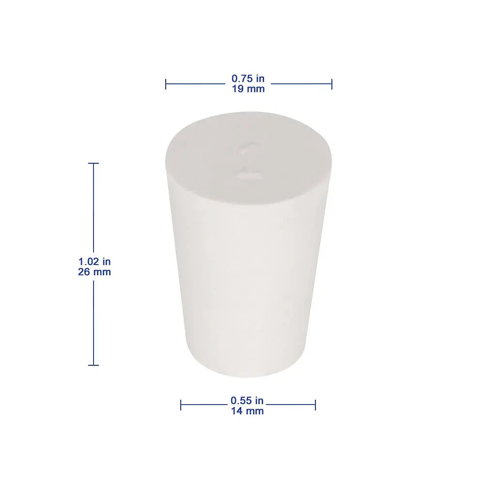 Solid Rubber Stoppers, White - Labasics Shop #3