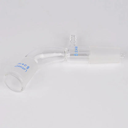 Glass Vacuum Take Off Adapter, 24/40 Joints, 105 Degree Bent Labasics