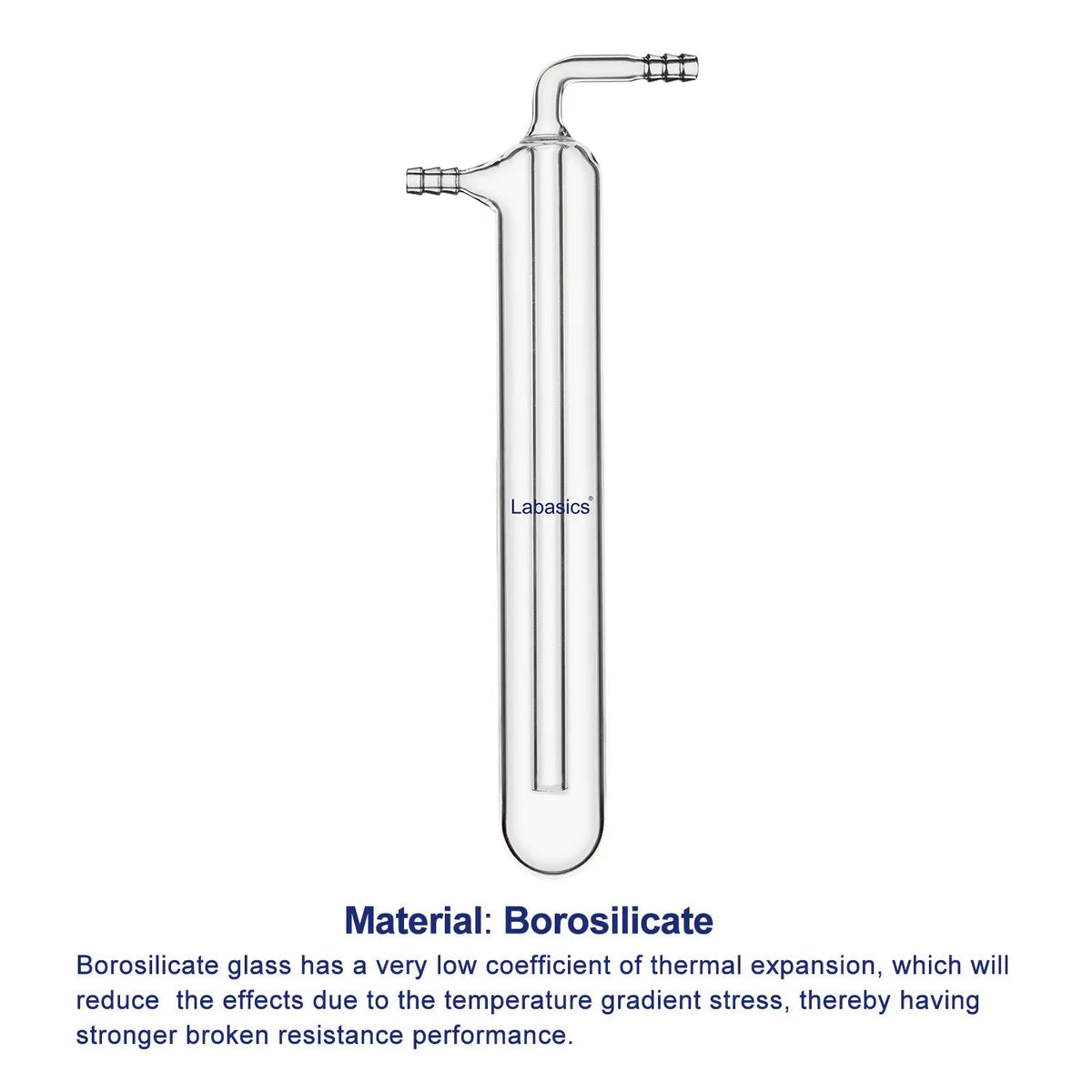 One-Piece Borosilicate Glass Vacuum Trap Labasics