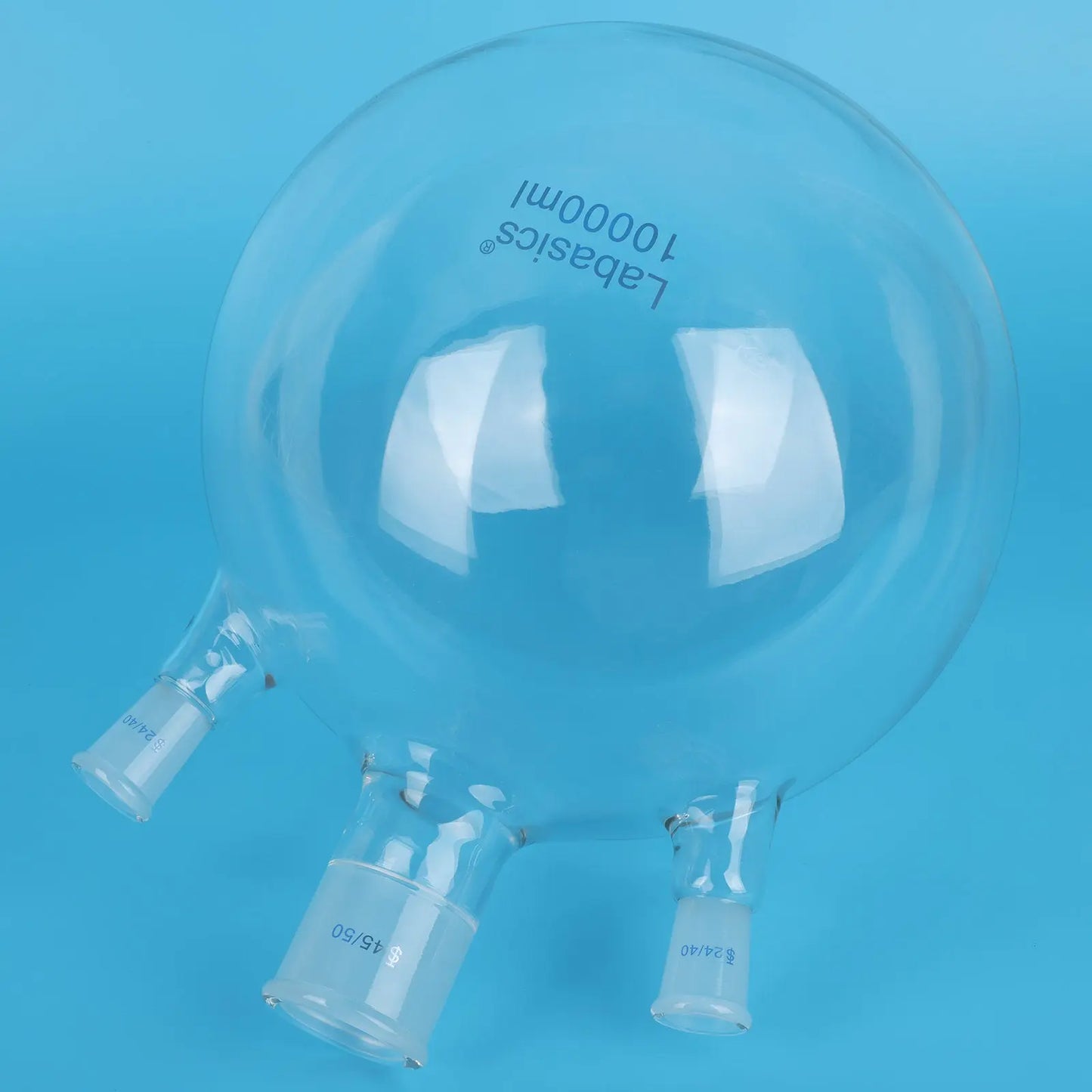 3 Neck Round Bottom Flask, 45/50 Center and Two 24/40 Side Joints, 5-20 L Labasics