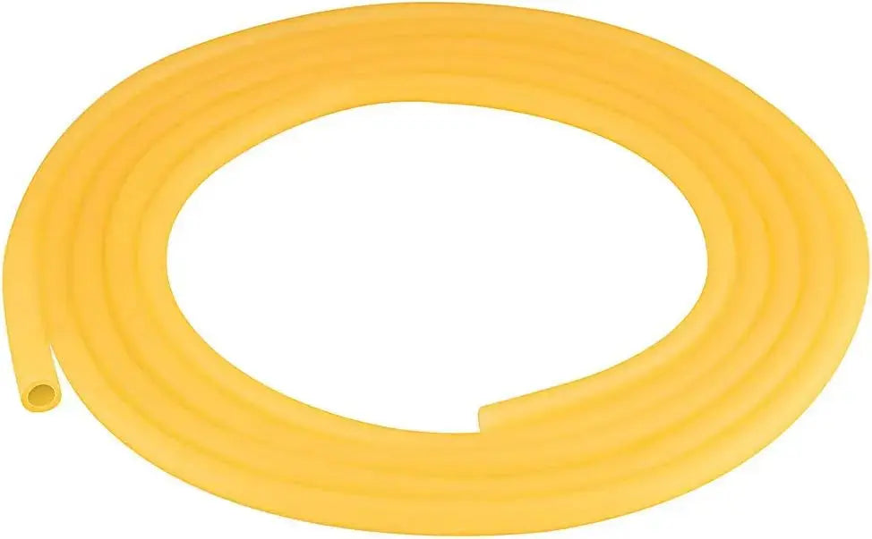 Amber rubber tubing, natural latex, 3/8" OD and 1/4" ID, high elasticity, 3 meter length, suitable for laboratory and general liquid handling