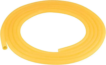 Amber rubber tubing, natural latex, 3/8" OD and 1/4" ID, high elasticity, 3 meter length, suitable for laboratory and general liquid handling
