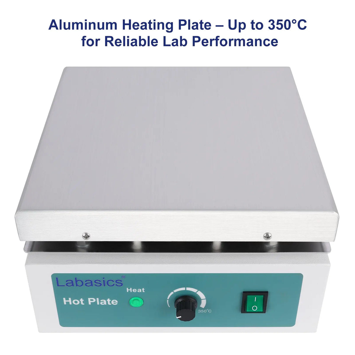 Aluminum Heating Plate with Knob Control, Infinitely Adjustable, Max Temp 350°C Labasics